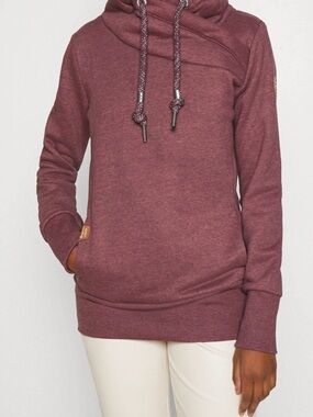 Ragwear Women's Maroon Pullover Hoodie Sweatshirt Size Large